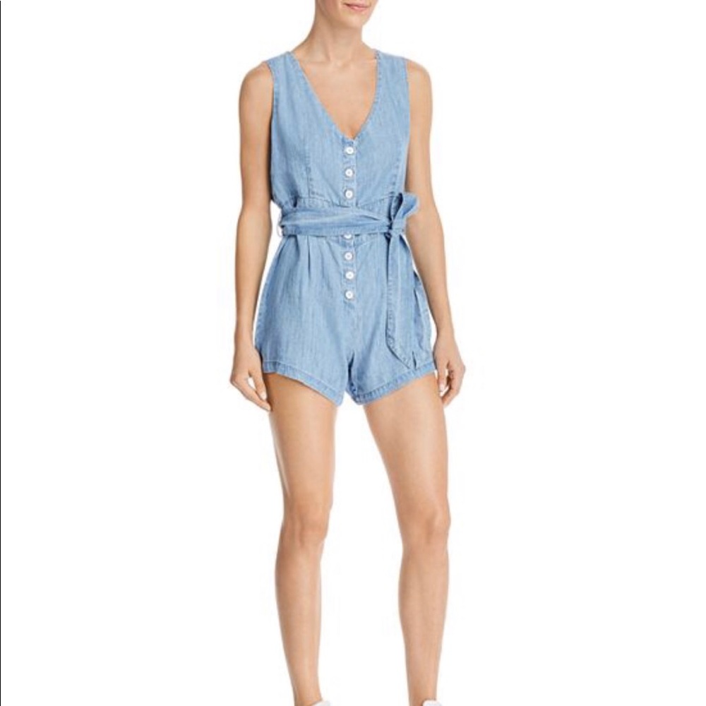 NWT Rails Scarlett Button-Front Sleeveless Romper